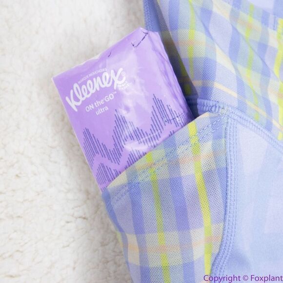 NEW Free People Movement Plaid Leggings in “Bluebell Combo”, XS - Picture 13 of 16